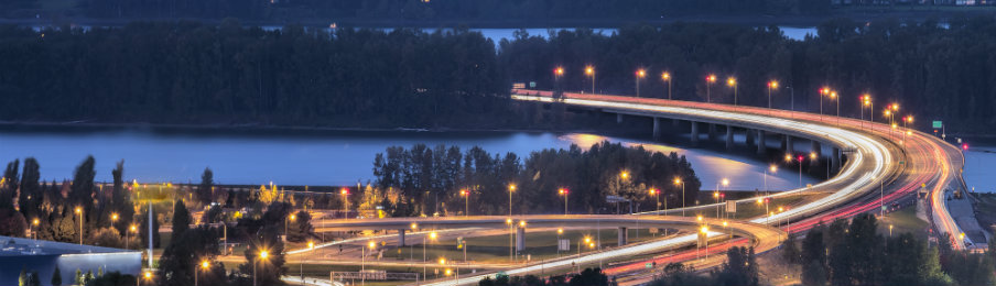 Interstate 205 Freeway connecting Vancouver Washington and Portland Oregon